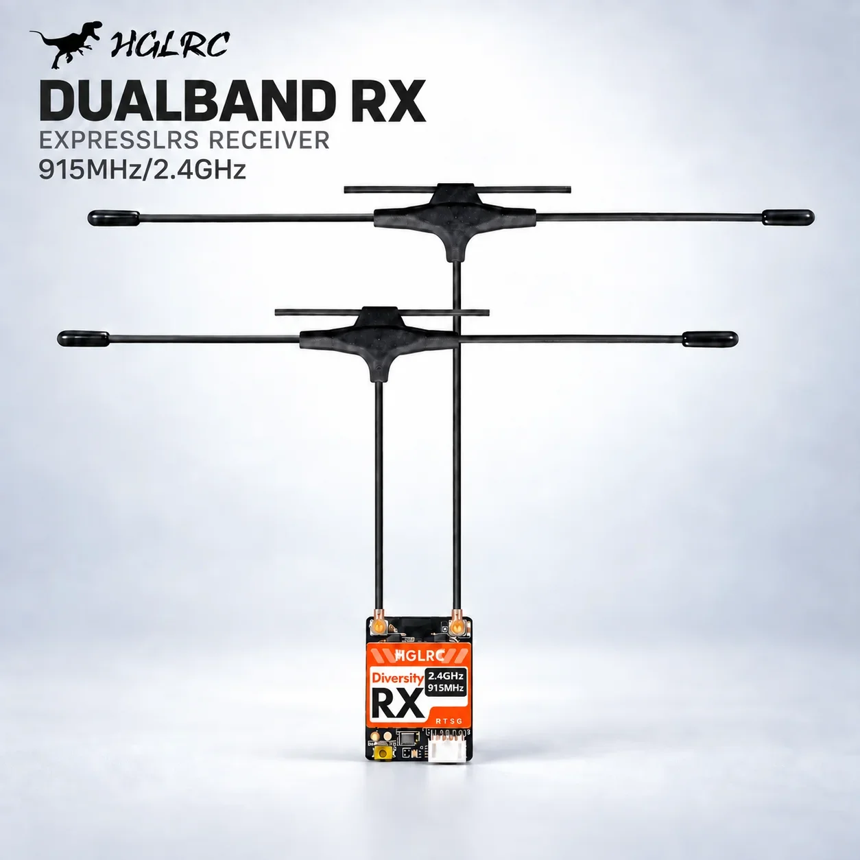 Drone Rc Controller And Receiver - HGLRC ตัวรับสัญญาณ RX ExpressLRS แบบดูอัลแบนด์ 915MHz