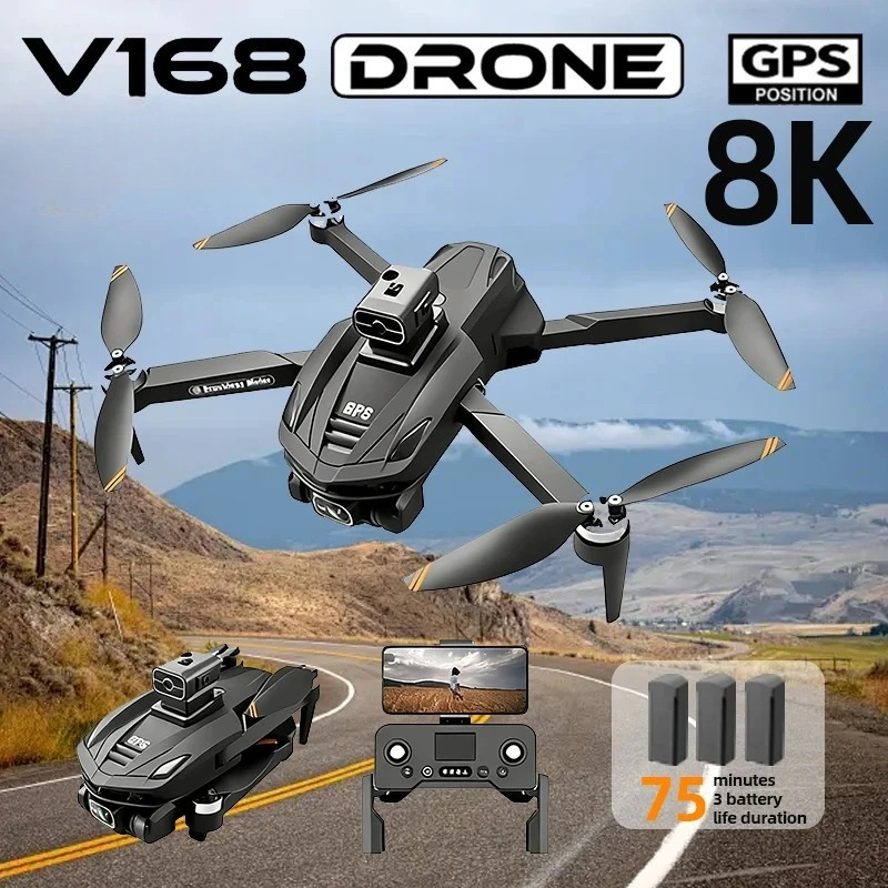Drone Ae Rc - โดรน GPS รุ่น V168 ของแท้ กล้องถ่ายภาพทางอากาศ
