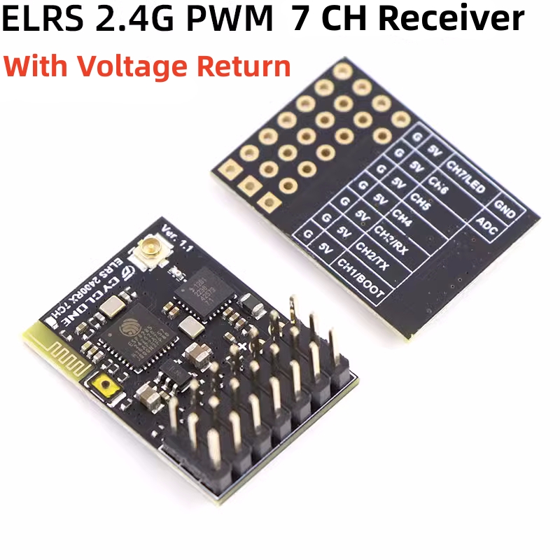 Drone Rc Controller And Receiver - Elrs 2.4G PWM ตัวรับสัญญาณ7CH 6CH crsf