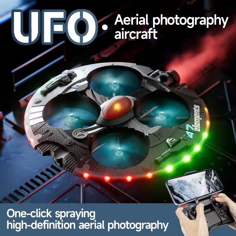 Drone Rc Fpv Manual - โดรน 8K WIFI FPV พร้อมระบบพ่นแสง กล้อง