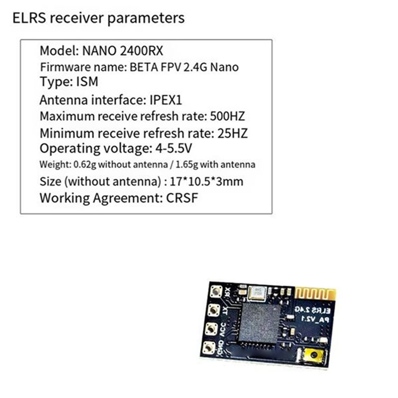 Fpv Antenna Receiver - CYGJ-10PCS ELRS 2.4Ghz ตัวรับสัญญาณ NANO Expresslrs