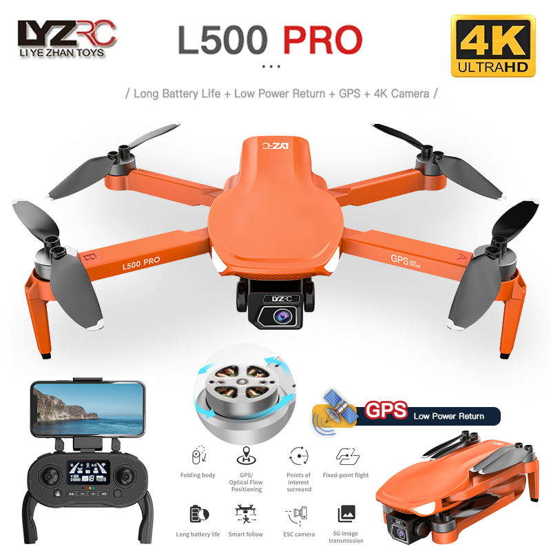 L500 PRO GPS Drone 4K Profesio - Drone Rc Fpv Manual บทวิจารณ์และราคา