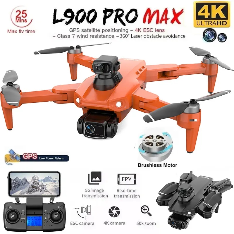 L900 Pro MAX GPS โดรน 4K Profe - Drone Rc Team City บทวิจารณ์และราคา