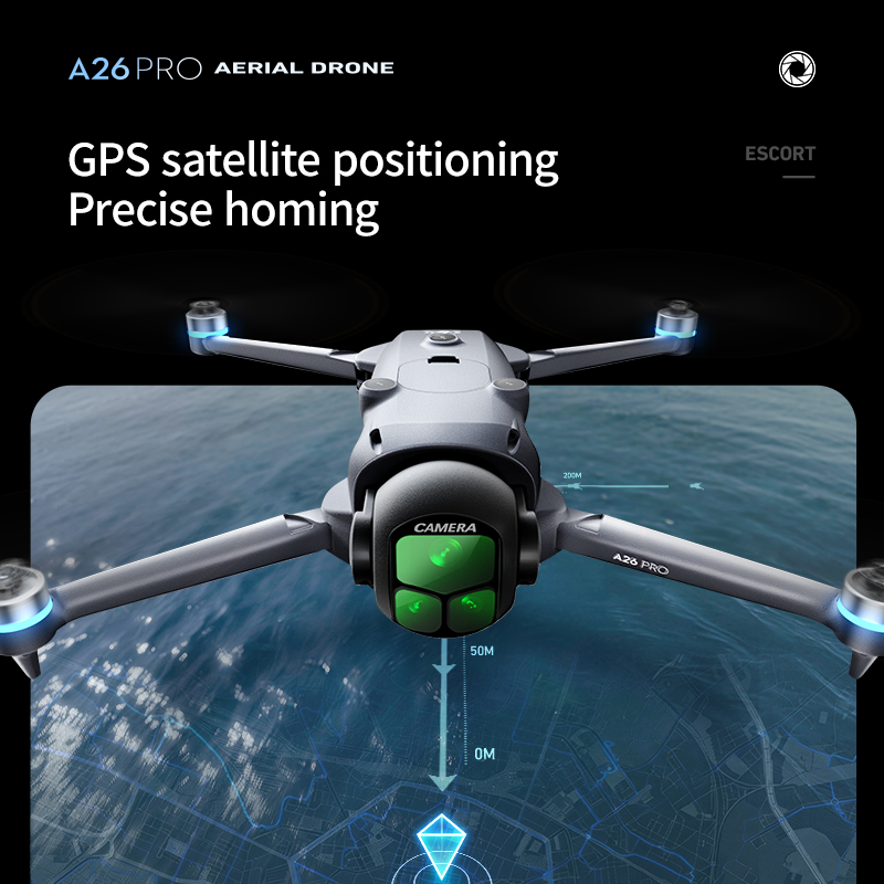 โดรนถ่ายภาพทางอากาศ A26Pro รุ่ - Drone Rc Foldable บทวิจารณ์และราคา