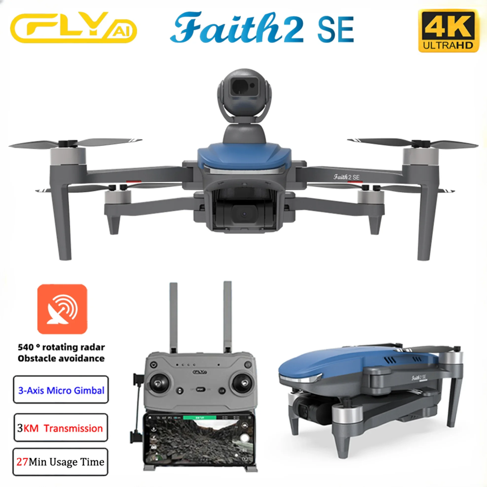 เฟธ 2 เอสอี พร้อม 540 °   โดรน - Drone Rc Fpv Manual บทวิจารณ์และราคา