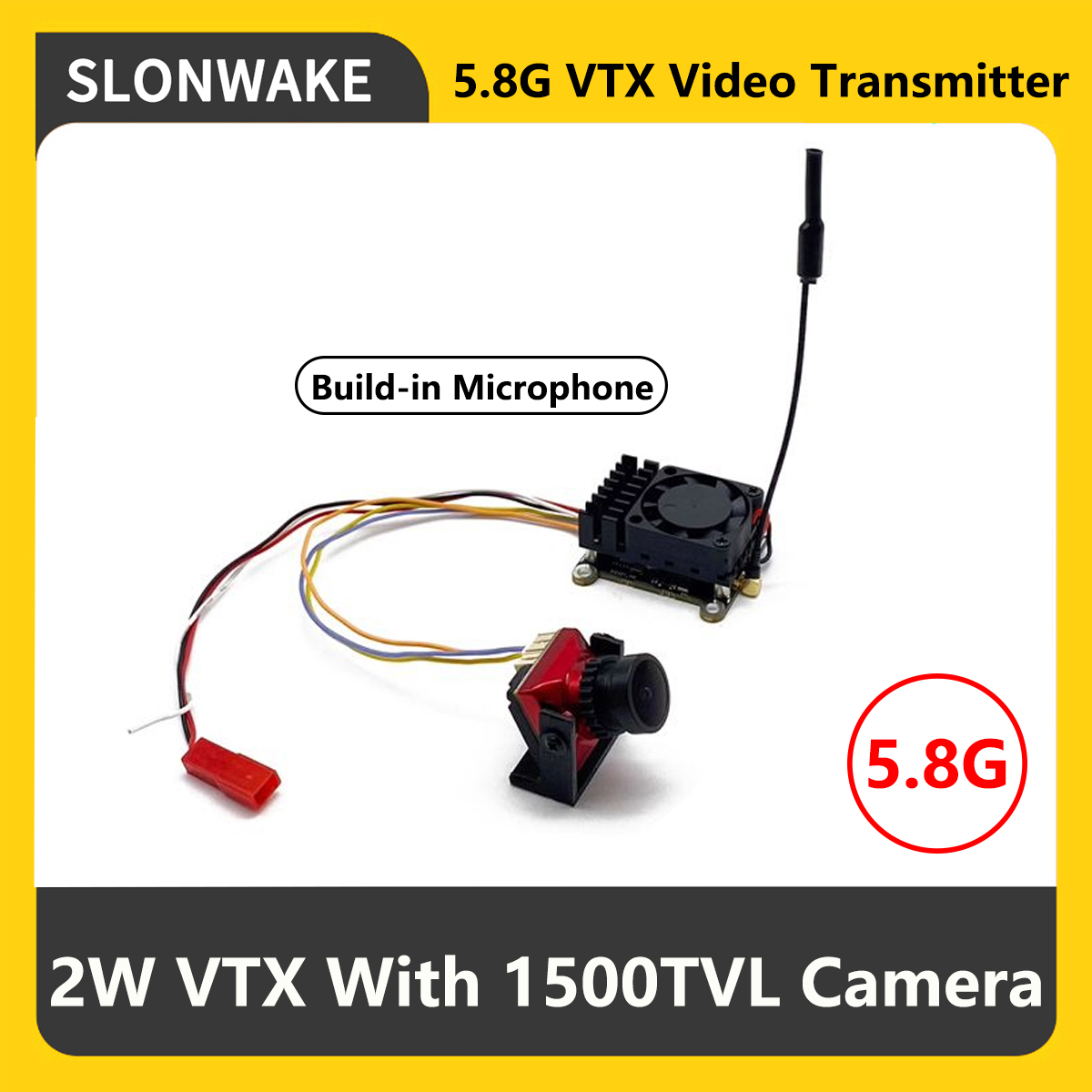 SLONWAKE 5.8G 2000mW FPV VTX ต - Drone Rc Controller And Receiver บทวิจารณ์และราคา