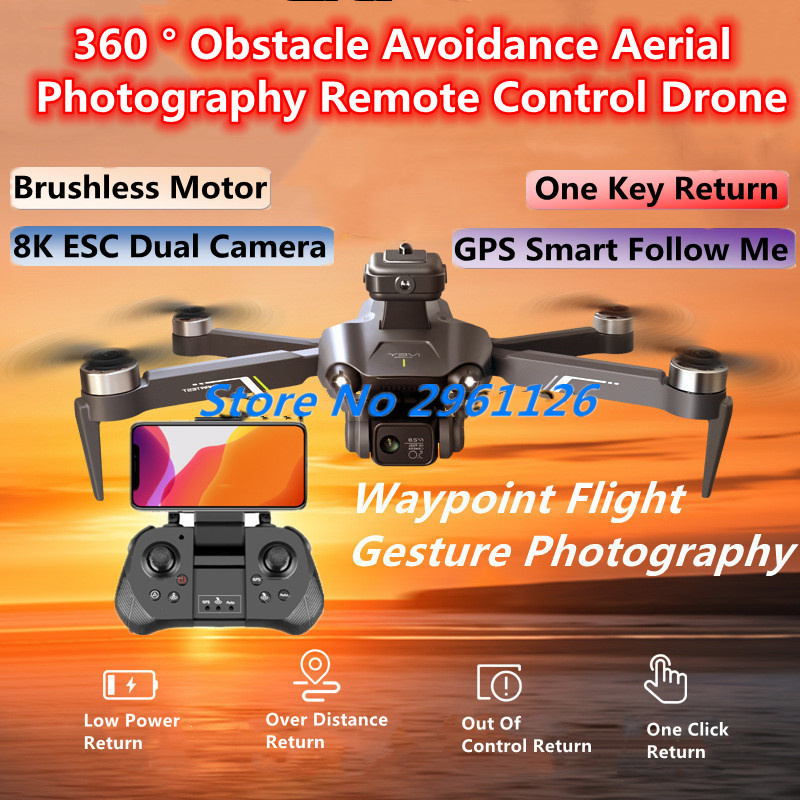 360 °   หลีกเลี่ยงอุปสรรคถ่ายภ - Drone Rc Fpv Manual บทวิจารณ์และราคา