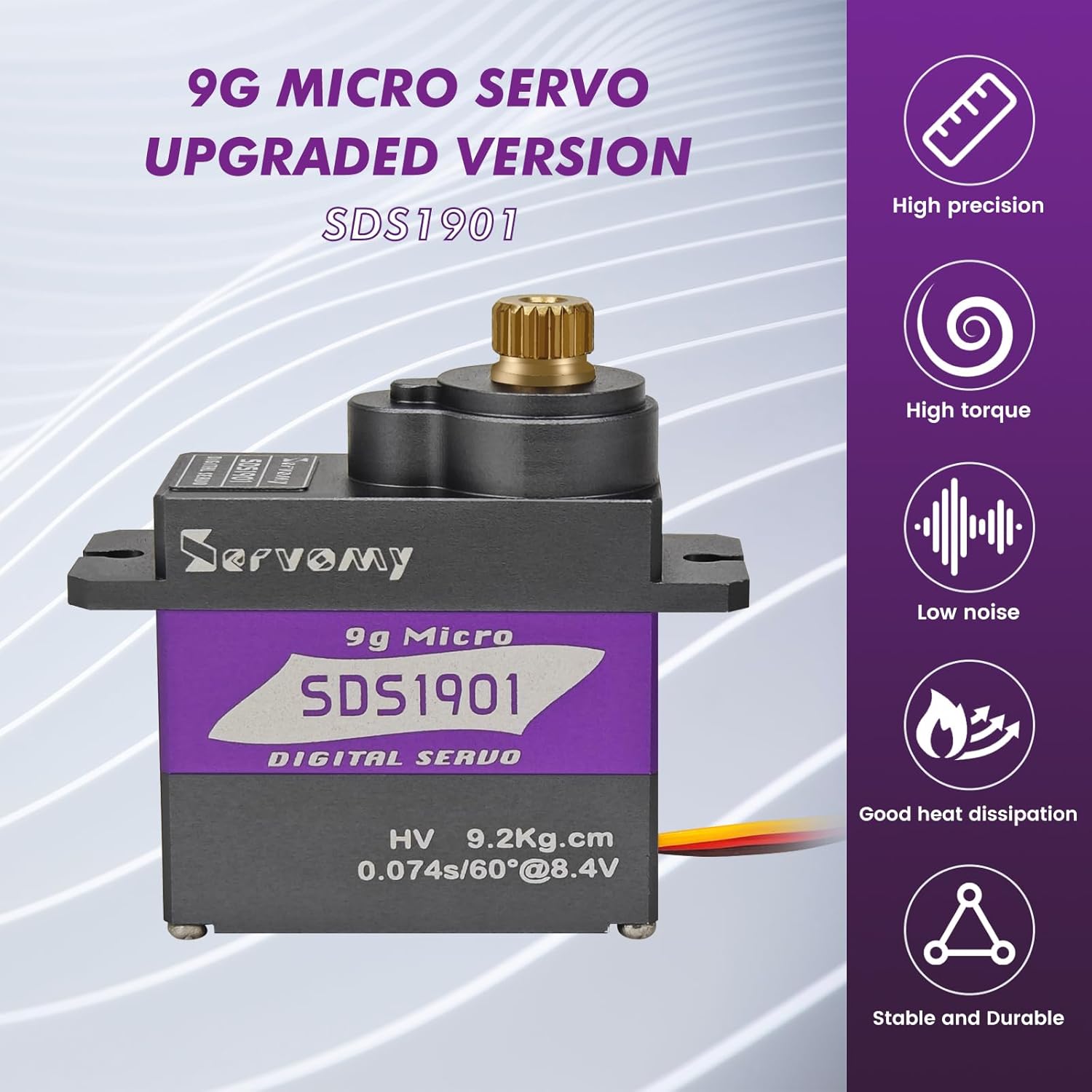 เซอร์โวมี-SDS1901 ดิจิตอล 9G ไ - Drone And Car บทวิจารณ์และราคา
