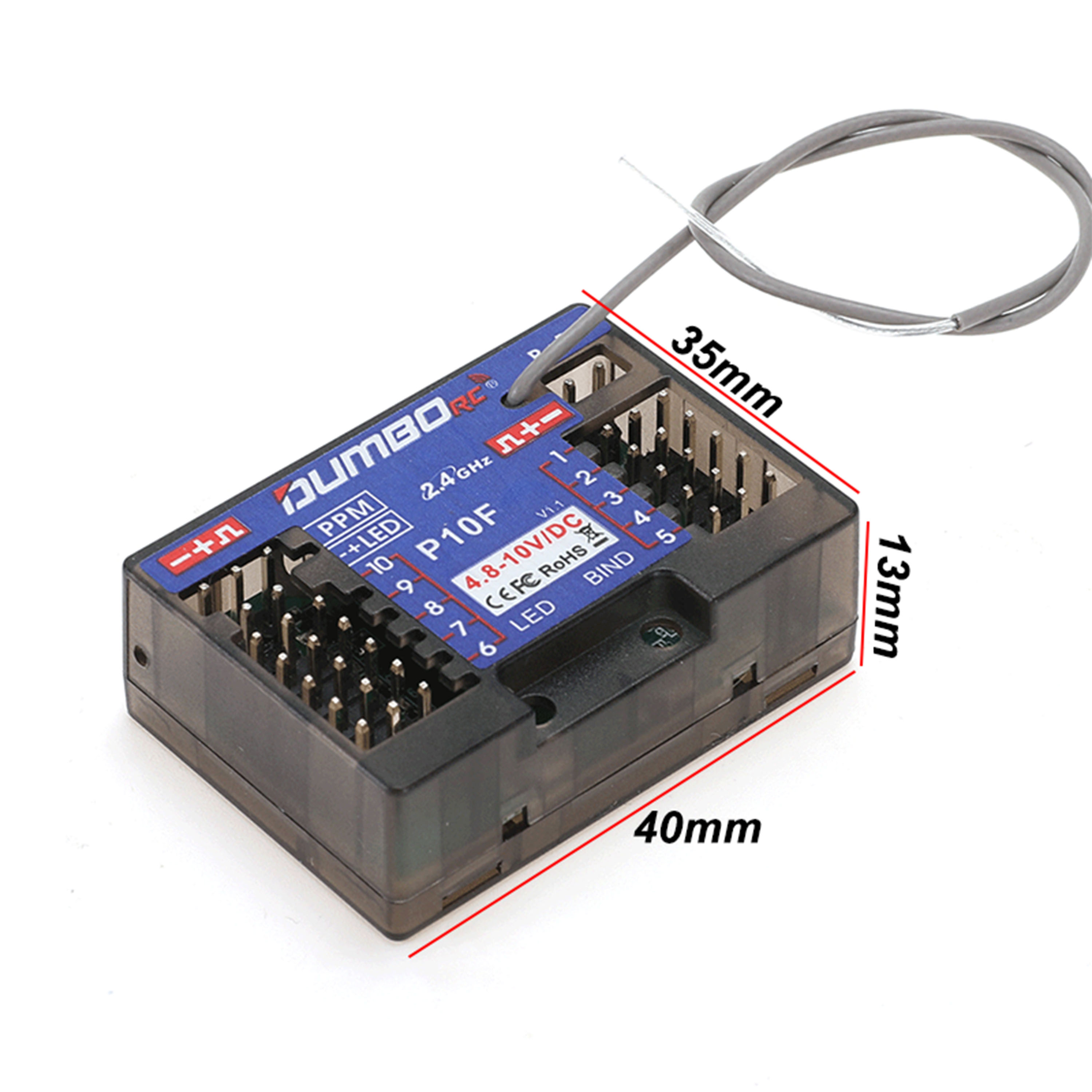 DUMBORC P10F P10FG 10CH 2.4GHz - Drone Rc Controller And Receiver บทวิจารณ์และราคา