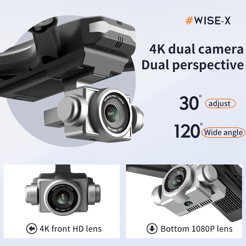 V14 Drone 4KอาชีพHDกล้องมุมกว้ - Drone Rc Team City บทวิจารณ์และราคา